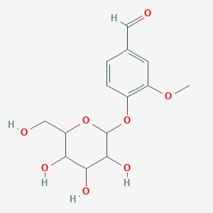 3-methoxy-4-{[3,4,5-trihydroxy-6-(hydroxymethyl)oxan-2-yl]oxy}benzaldehyde图片
