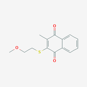 2-[(2-Methoxyethyl)thio]-3-methyl-1,4-napthalenedione图片