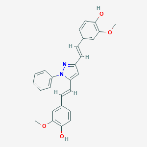 4,4'-((1-Phenyl-1H-pyrazole-3,5-diyl)bis(ethene-2,1-diyl))bis(2-methoxyphenol)图片