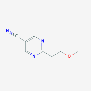 2-(2-methoxyethyl)-5-pyrimidinecarbonitrile图片