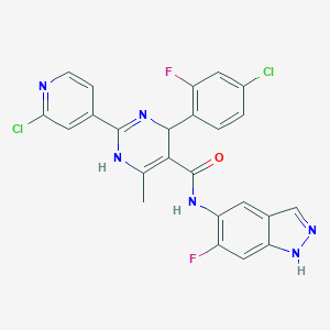 4-(4-Chloro-2-fluorophenyl)-2-(2-chloropyridin-4-yl)-N-(6-fluoro-1H-indazol-5-yl)-6-methyl-1,4-dihydropyrimidine-5-carboxamide图片