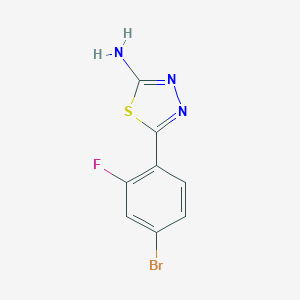 5-(4-溴-2-氟苯基)-1,3,4-噻二唑-2-胺图片