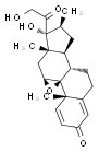 9B,11B-环氧-16B-甲基孕甾-1,4-二烯-17A,21-二醇-3,20-二酮图片