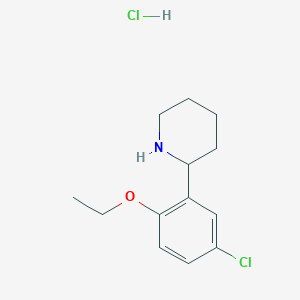2-(5-Chloro-2-ethoxyphenyl)piperidine Hydrochloride图片