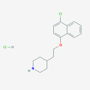 4-{2-[(4-Chloro-1-naphthyl)oxy]ethyl}piperidinehydrochloride图片