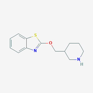 3-[(Benzothiazol-2-yl)oxymethyl]piperidine图片