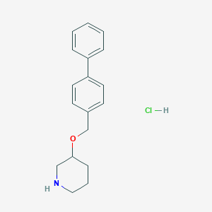 3-([1,1'-Biphenyl]-4-ylmethoxy)piperidine Hydrochloride图片
