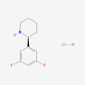 (S)-2-(3,5-Difluorophenyl)piperidine hydrochloride图片