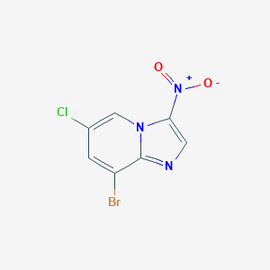 8-Bromo-6-chloro-3-nitroimidazo[1,2-a]pyridine 96%图片