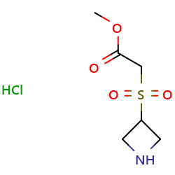 methyl2-(azetidine-3-sulfonyl)acetatehydrochloride图片