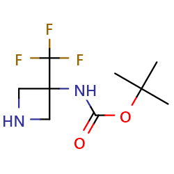 tert-butylN-[3-(trifluoromethyl)azetidin-3-yl]carbamate图片
