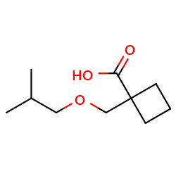 1-[(2-methylpropoxy)methyl]cyclobutane-1-carboxylicacid图片