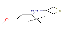 N-(1-methoxy-4,4-dimethylpentan-3-yl)thietan-3-amine图片