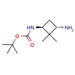 trans-3-(boc-amino)-2,2-dimethylcyclobutylamine图片