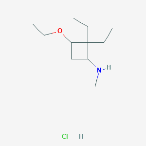 3-ethoxy-2,2-diethyl-N-methylcyclobutan-1-aminehydrochloride图片