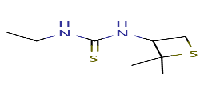 1-(2,2-dimethylthietan-3-yl)-3-ethylthiourea图片