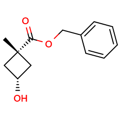 benzyl(1s,3r)-3-hydroxy-1-methylcyclobutane-1-carboxylate图片