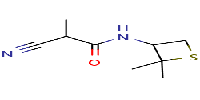 2-cyano-N-(2,2-dimethylthietan-3-yl)-2-methylacetamide图片