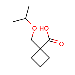 1-[(propan-2-yloxy)methyl]cyclobutane-1-carboxylicacid图片