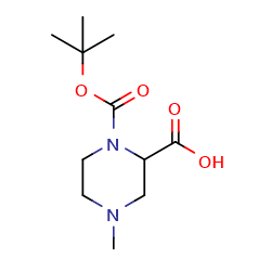 1-[(tert-butoxy)carbonyl]-4-methylpiperazine-2-carboxylicacid图片