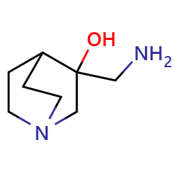 3-(aminomethyl)-1-azabicyclo[2,2,2]octan-3-ol图片
