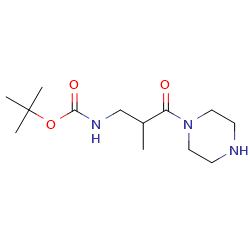 tert-butylN-[2-methyl-3-oxo-3-(piperazin-1-yl)propyl]carbamate图片