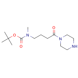 tert-butylN-methyl-N-[4-oxo-4-(piperazin-1-yl)butyl]carbamate图片