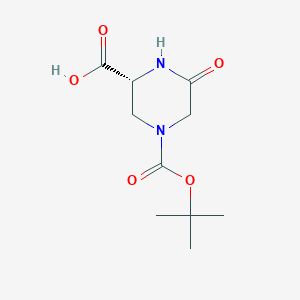 (2R)-4-tert-butoxycarbonyl-6-oxo-piperazine-2-carboxylicacid图片