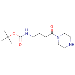 tert-butylN-[4-oxo-4-(piperazin-1-yl)butyl]carbamate图片