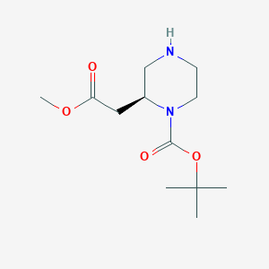 tert-butyl(2S)-2-(2-methoxy-2-oxoethyl)piperazine-1-carboxylate图片
