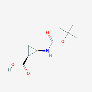 (1S,2R)-2-(tert-Butoxycarbonylamino)cyclopropanecarboxylic acid图片