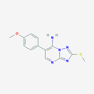 6-(4-Methoxyphenyl)-2-(methylsulfanyl)[1,2,4] triazolo[1,5-a]pyrimidin-7-amine图片