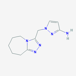 1-{5H,6H,7H,8H,9H-[1,2,4]triazolo[4,3-a]azepin-3-ylmethyl}-1H-pyrazol-3-amine图片