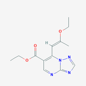 Ethyl 7-[(1E)-2-ethoxyprop-1-en-1-yl][1,2,4]-triazolo[1,5-a]pyrimidine-6-carboxylate图片