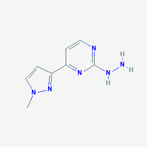 2-hydrazino-4-(1-methyl-1H-pyrazol-3-yl)pyrimidine图片