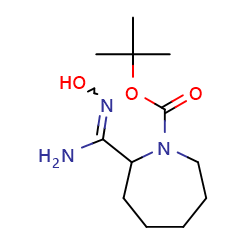 tert-butyl2-(N'-hydroxycarbamimidoyl)azepane-1-carboxylate图片