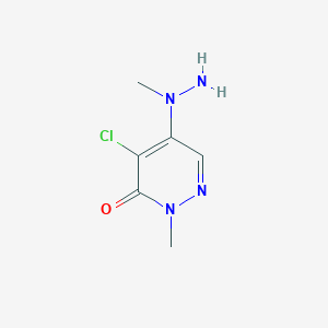 4-chloro-2-methyl-5-(1-methylhydrazin-1-yl)-2,3-dihydropyridazin-3-one图片