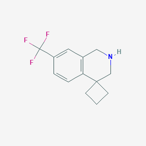 7'-(trifluoromethyl)-2',3'-dihydro-1'H-spiro[cyclobutane-1,4'-isoquinoline]图片