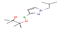 1-(2-methylpropyl)-3-(4,4,5,5-tetramethyl-1,3,2-dioxaborolan-2-yl)-1H-pyrazole图片