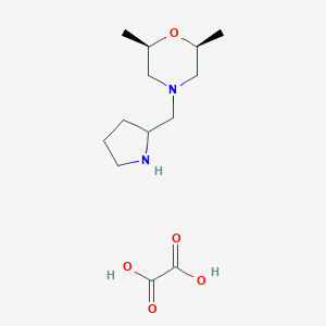 (2R,6s)-2,6-Dimethyl-4-(pyrrolidin-2-ylmethyl)morpholine Oxalate图片