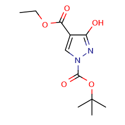 1-tert-butyl4-ethyl3-hydroxy-1H-pyrazole-1,4-dicarboxylate图片