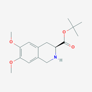 (S)-1,2,3,4-Tetrahydro-6,7-dimethoxy-3-isoquinolinecarboxylic Acid 1,1-Dimethylethyl Ester图片