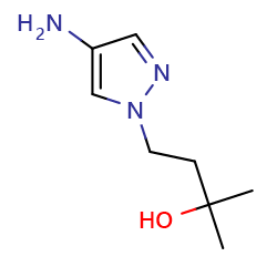 4-(4-amino-1H-pyrazol-1-yl)-2-methylbutan-2-ol图片