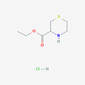 Ethyl thiomorpholine-3-carboxylate hydrochloride图片