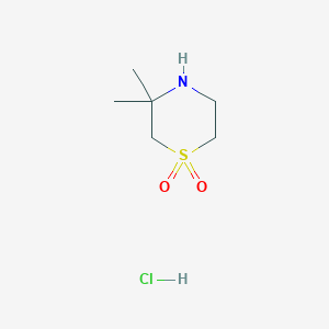 3,3-dimethyl-1lambda6-thiomorpholine-1,1-dione hydrochloride图片
