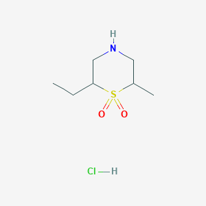 2-ethyl-6-methyl-1lambda6-thiomorpholine-1,1-dione hydrochloride图片