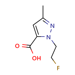 1-(2-fluoroethyl)-3-methyl-1H-pyrazole-5-carboxylicacid图片