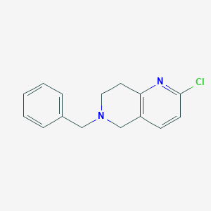 6-Benzyl-2-chloro-5,6,7,8-tetrahydro-1,6-naphthyridine图片