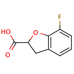 7-fluoro-2,3-dihydro-1-benzofuran-2-carboxylicacid图片