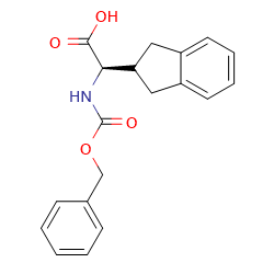 (2R)-2-{[(benzyloxy)carbonyl]amino}-2-(2,3-dihydro-1H-inden-2-yl)aceticacid图片